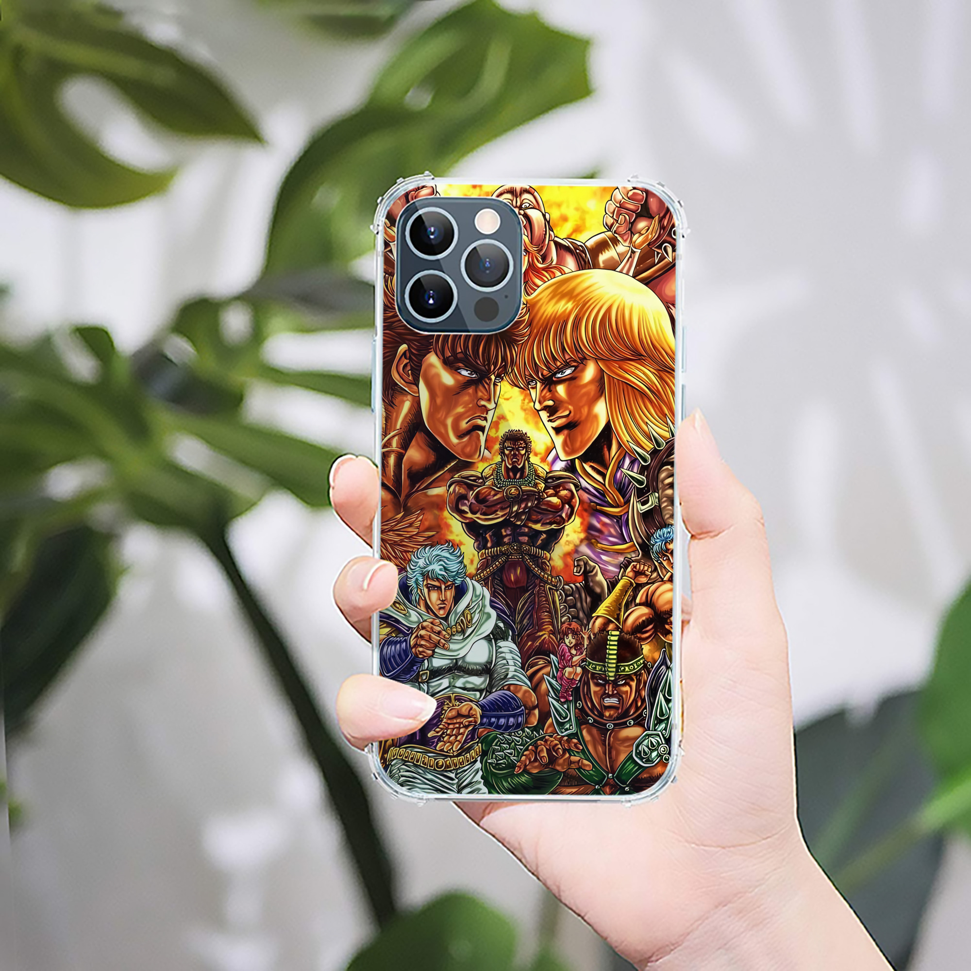 （画像用） 北斗の拳 Fist of the North Star 【iPhone 12シリーズ対応】透明スマホケース（クリアソフトケース）